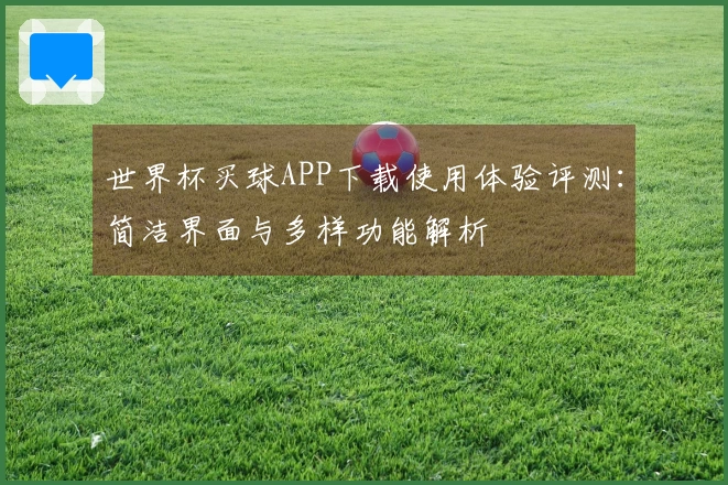 世界杯买球APP下载使用体验评测：简洁界面与多样功能解析